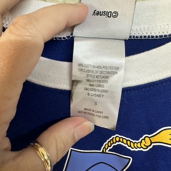 Vintage Disney Parks Mickey Mouse Grad Graduation Nite Night Shirt Sz SM Blue - Picture 5 of 6